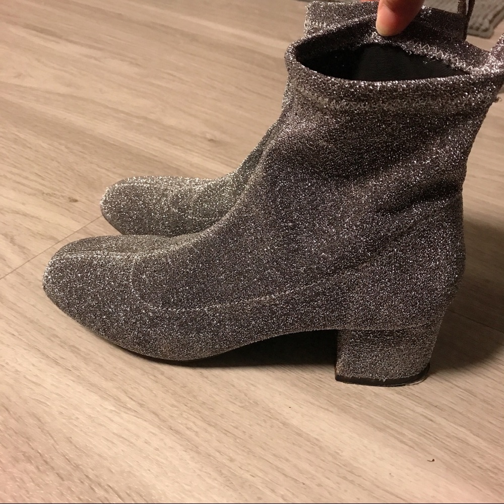 Silver boots
